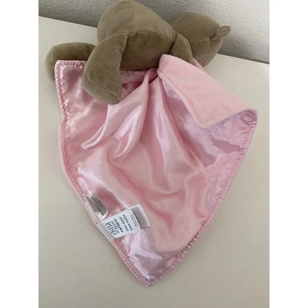 Carter's Child of Mine Monkey Pink Lovey Rattle Security Blanket Sweet Cupcake